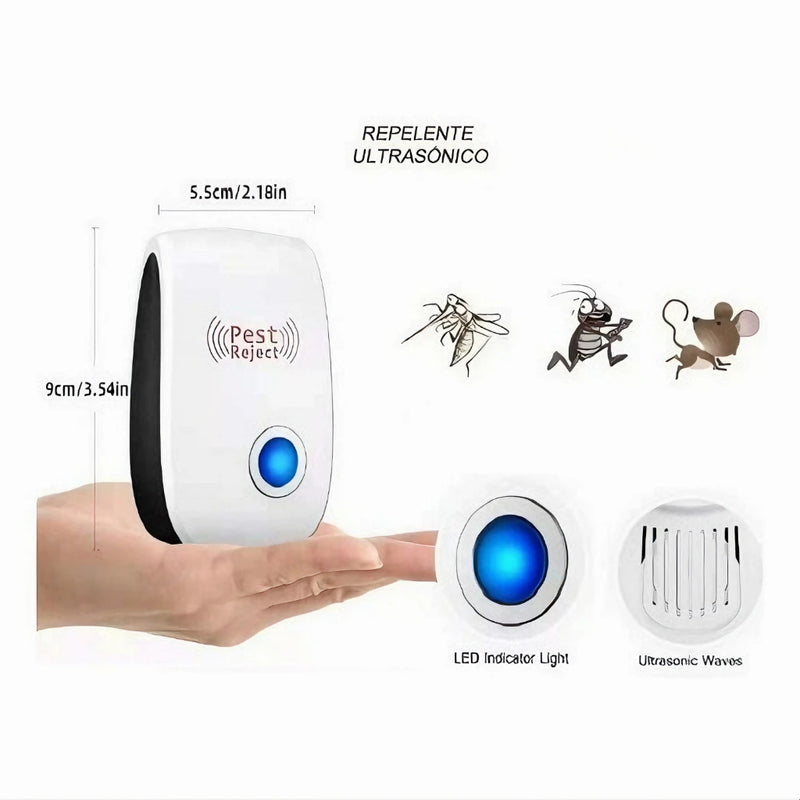 Repelente Eletrônico Ultrassônico - Anti Peste