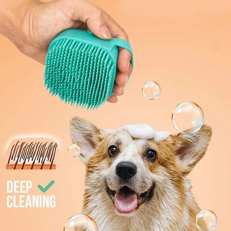 Escova de Banho Massageadora para Pets