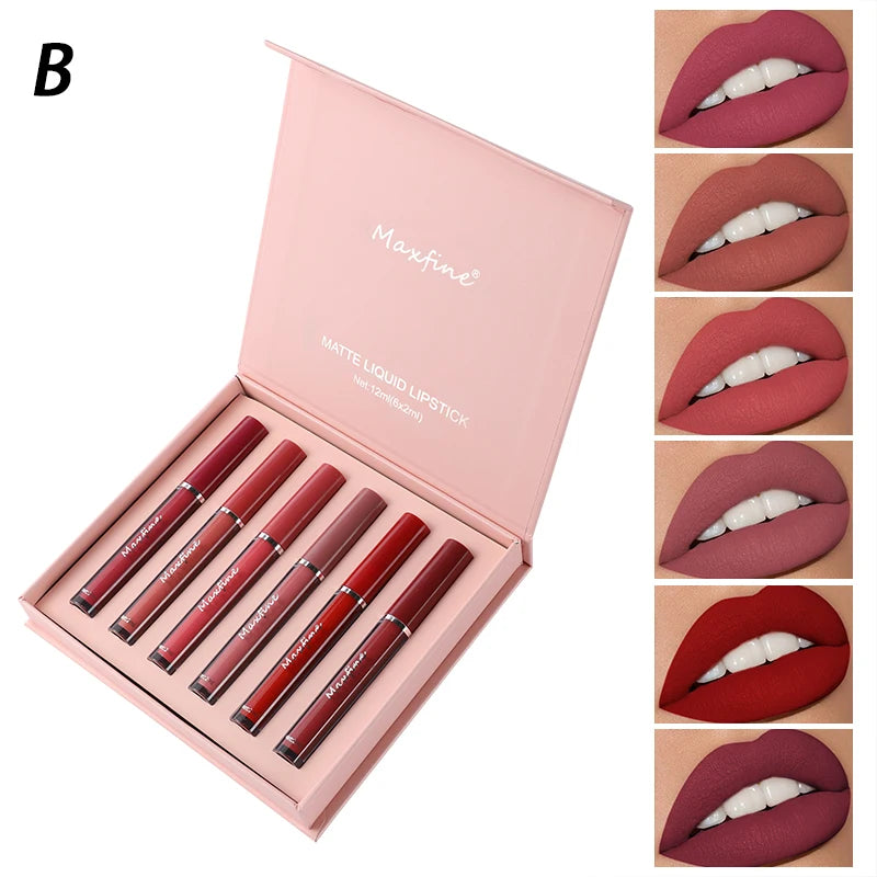 Batom Matte Glamour - kit com 6 unidades