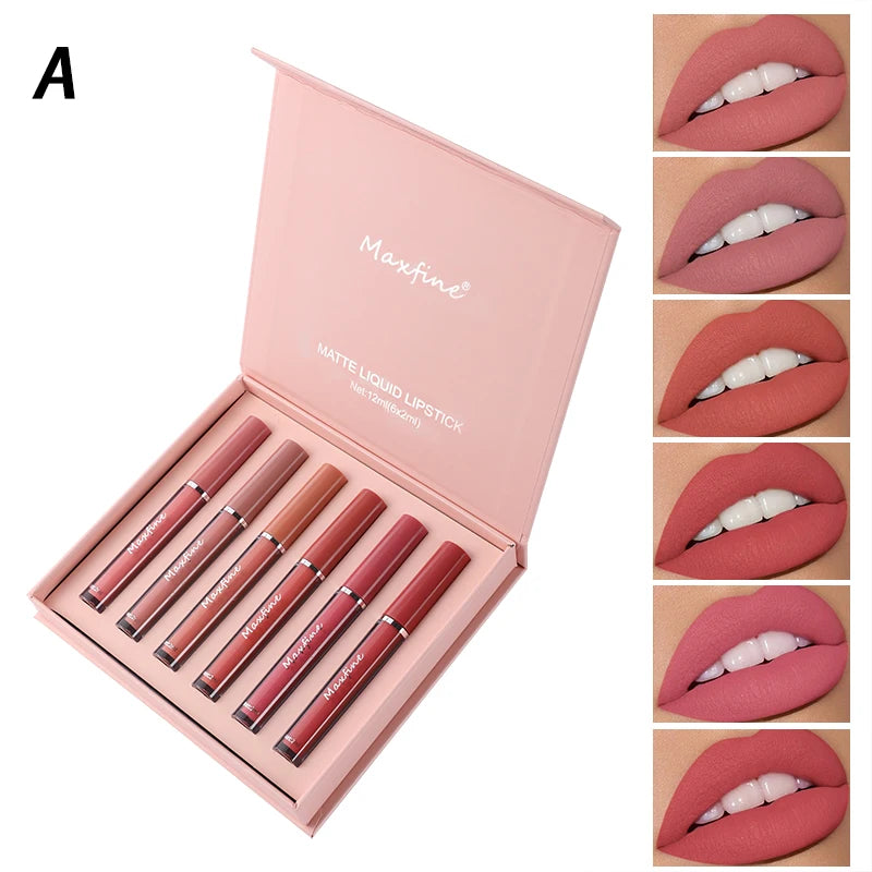 Batom Matte Glamour - kit com 6 unidades