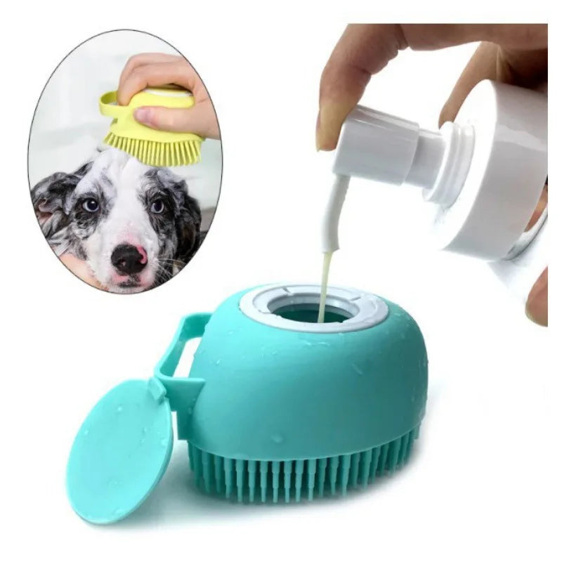 Escova de Banho Massageadora para Pets