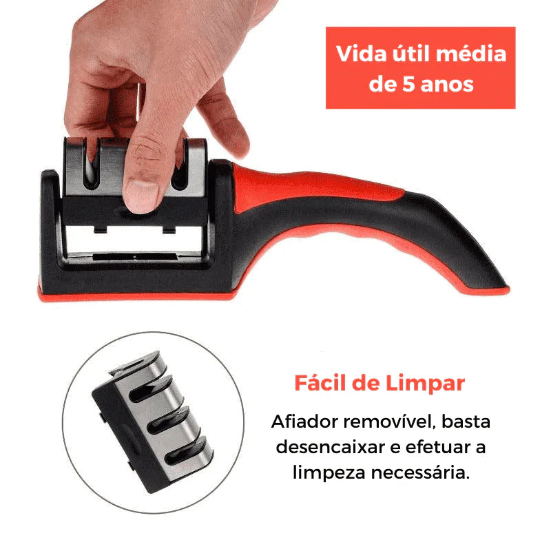 Amolador de Facas Profissional 3 em 1