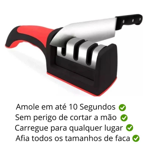 Amolador de Facas Profissional 3 em 1